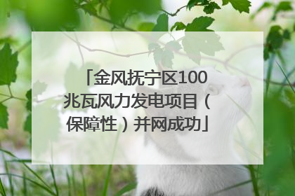 金风抚宁区100兆瓦风力发电项目（保障性）并网成功