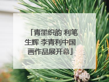 青墨织韵 利笔生辉 李青利中国画作品展开幕