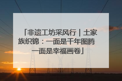 非遗工坊采风行｜土家族织锦：一面是千年图腾 一面是幸福画卷