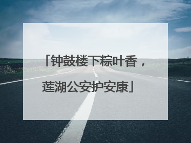 钟鼓楼下粽叶香，莲湖公安护安康