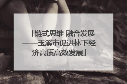 链式思维 融合发展——玉溪市促进林下经济高质高效发展