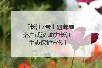长江7号主题邮局落户武汉 助力长江生态保护宣传