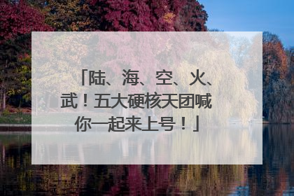 陆、海、空、火、武！五大硬核天团喊你一起来上号！