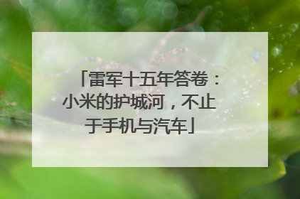 雷军十五年答卷：小米的护城河，不止于手机与汽车