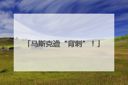马斯克遭“背刺”！