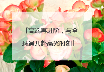 高端再进阶，与全球通共赴高光时刻