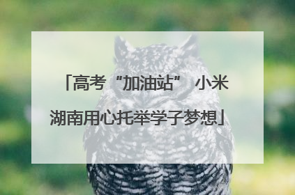 高考“加油站” 小米湖南用心托举学子梦想