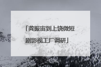 龚振宙到上饶微短剧影视工厂调研