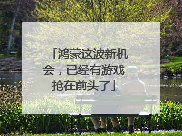 鸿蒙这波新机会，已经有游戏抢在前头了