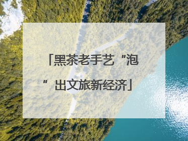 黑茶老手艺“泡”出文旅新经济