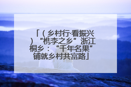 （乡村行·看振兴）“槜李之乡”浙江桐乡：“千年名果”铺就乡村共富路