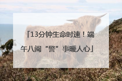 13分钟生命时速！端午八闽“警”事暖人心