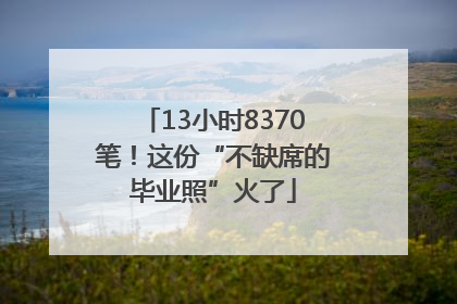 13小时8370笔！这份“不缺席的毕业照”火了