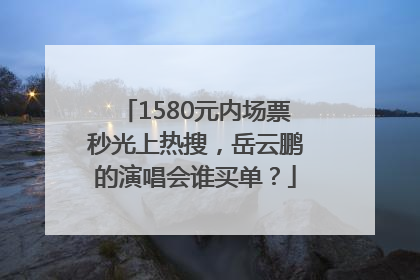 1580元内场票秒光上热搜，岳云鹏的演唱会谁买单？