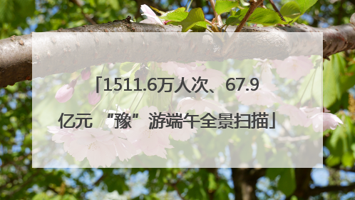 1511.6万人次、67.9亿元 “豫”游端午全景扫描