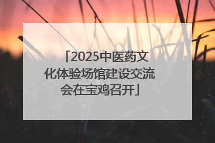 2025中医药文化体验场馆建设交流会在宝鸡召开