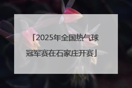 2025年全国热气球冠军赛在石家庄开赛