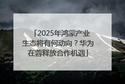 2025年鸿蒙产业生态将有何动向？华为在蓉释放合作机遇