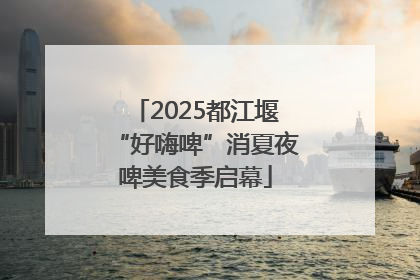 2025都江堰“好嗨啤”消夏夜啤美食季启幕