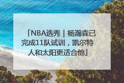 NBA选秀｜杨瀚森已完成11队试训，凯尔特人和太阳更适合他