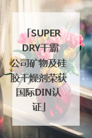 SUPER DRY干霸公司矿物及硅胶干燥剂荣获国际DIN认证